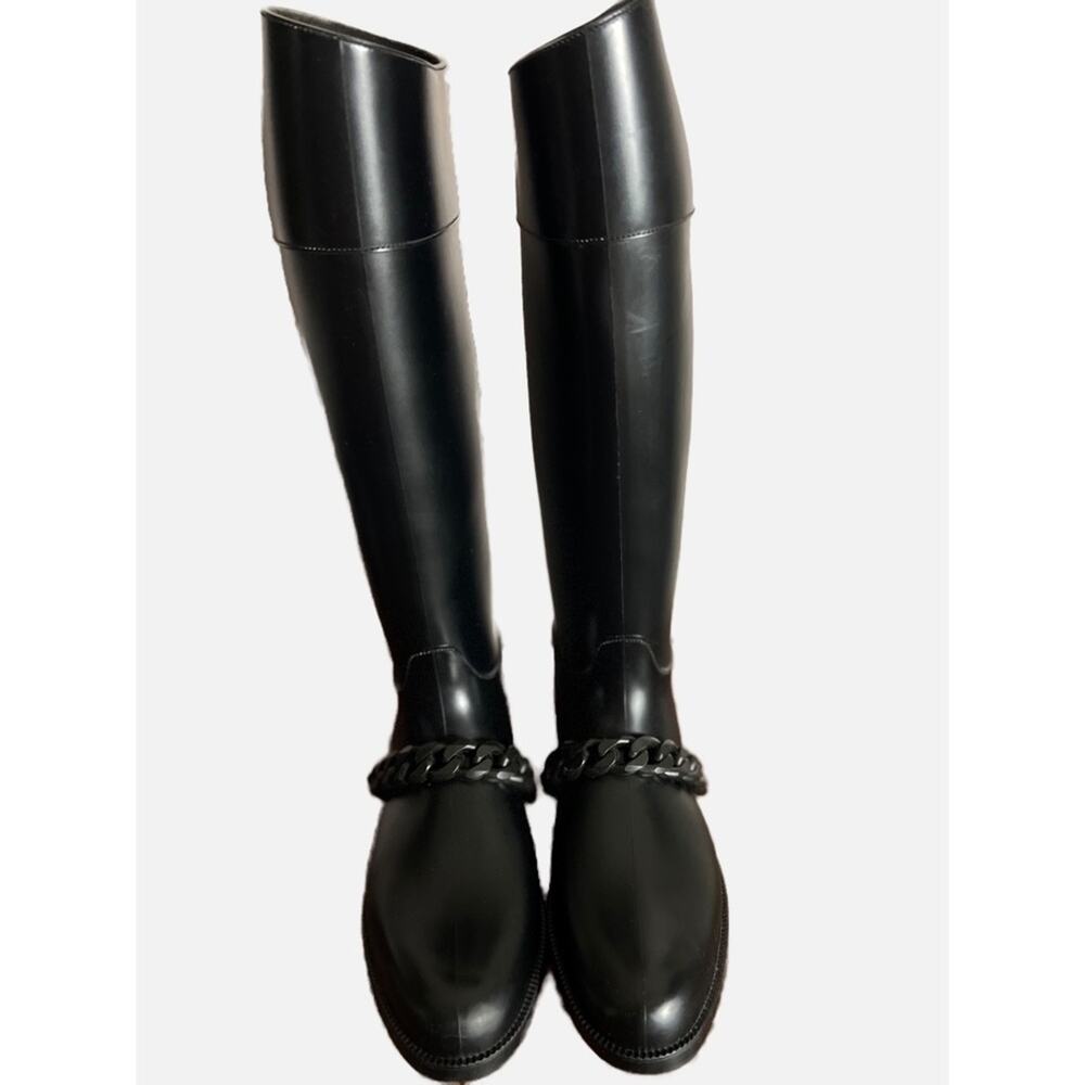 Women’s Givenchy Rubber Eva Chain Boots Size 8.5 - Picture 1 of 11